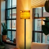 FLOOR LAMP WOODEN BASE