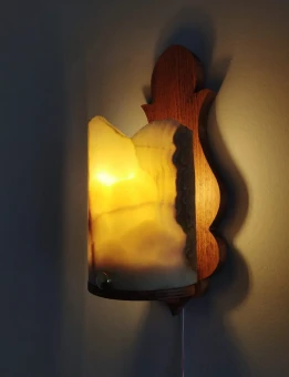 WOODEN SCONCE