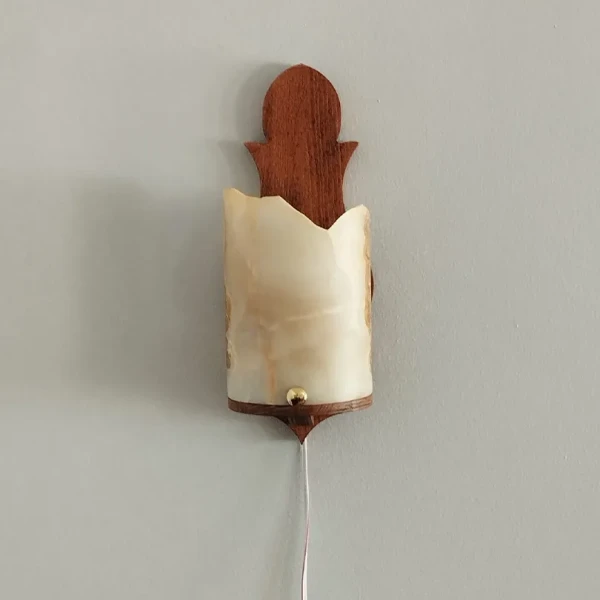 WOODEN SCONCE