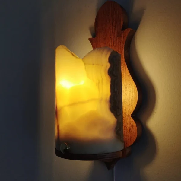 WOODEN SCONCE