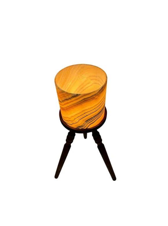 FLOOR LAMP TRIPOD WOOD